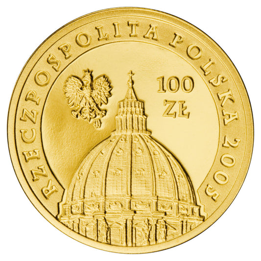 100 zł 2005 r. - Jana Paweł II 1920-2005