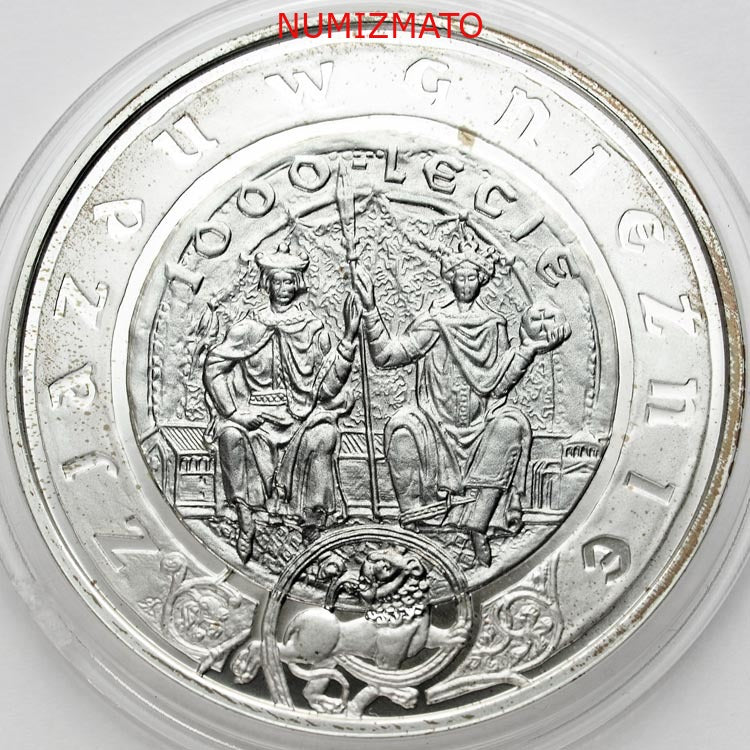 10 zł 2000 r. - 1000-lecie zjazdu w Gnieźnie, Gniezno