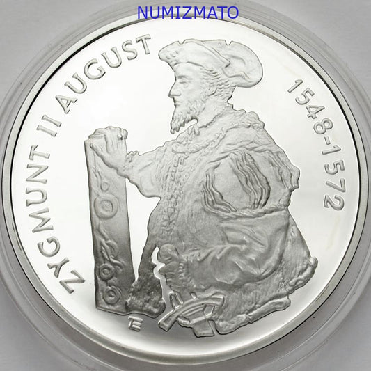 10 zł 1996 r. - Zygmunt II August - PÓŁPOSTAĆ - Poczet Królów i Książąt Polskich