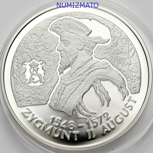 10 zł 1996 r. - Zygmunt II August - POPIERSIE - Poczet Królów i Książąt Polskich