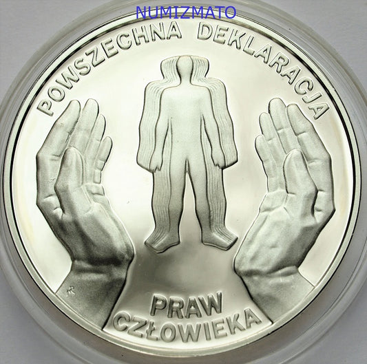 10 zł 1998 r. - 50. rocznica przyjęcia przez ONZ Powszechnej Deklaracji Praw Człowieka