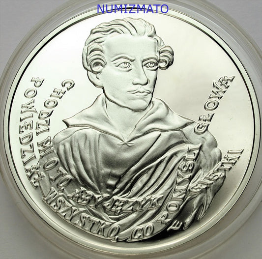 10 zł 1999 r. - Juliusz Słowacki - 150. rocznica śmierci