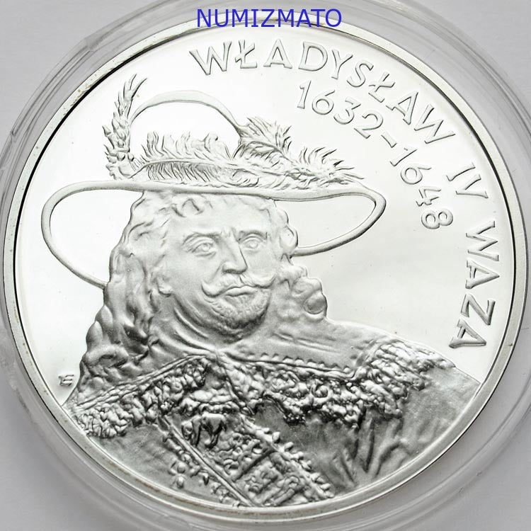 10 zł 1999 r. - Władysław IV Waza - POPIERSIE - Poczet Królów i Książąt Polskich