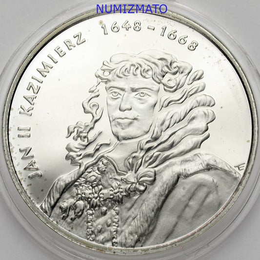 10 zł 2000 r. - Jan II Kazimierz - POPIERSIE - Poczet Królów i Książąt Polskich