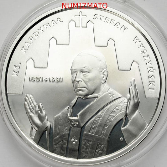 10 zł 2001 r. - Stefan Wyszyński - 100. rocznica urodzin Ks. Kard. Stefana Wyszyńskiego