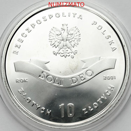 10 zł 2001 r. - Stefan Wyszyński - 100. rocznica urodzin Ks. Kard. Stefana Wyszyńskiego