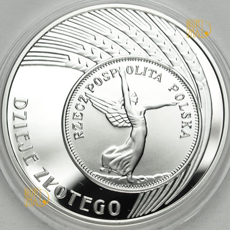 10 zł 2007 r. - 5 zł z 1928 - NIKE - Dzieje złotego