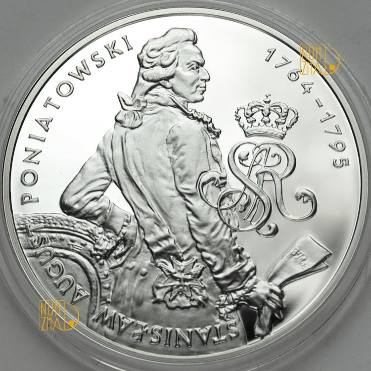 10 zł 2005 r. - PÓŁPOSTAĆ - Stanisław August Poniatowski - Poczet królów i książąt polskich