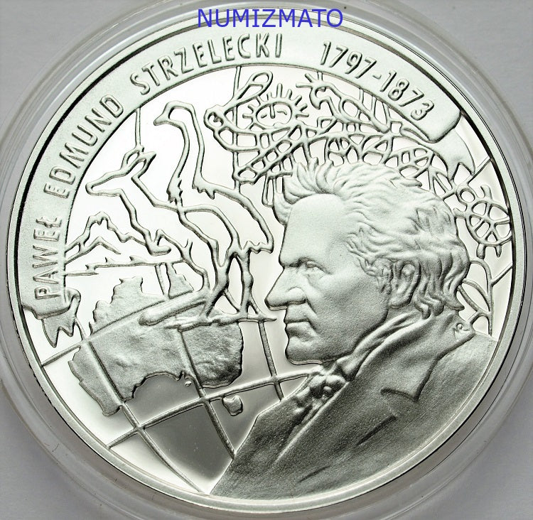 10 zł 1997 r. - Edmund Strzelecki - Polscy podróżnicy i badacze
