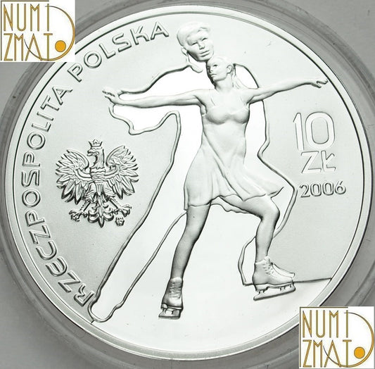 10 zł 2006 r. - Turyn 2006 (łyżwiarstwo figurowe) - XX Zimowe Igrzyska Olimpijskie