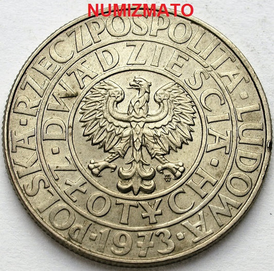20 zł złotych 1973 PRÓBA Kwitnące Drzewo, dwadzieścia złotych