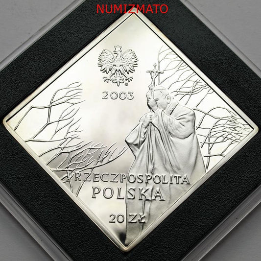 20 zł 2003 r. - Jan Paweł II - 25 lat Pontyfikatu KLIPA