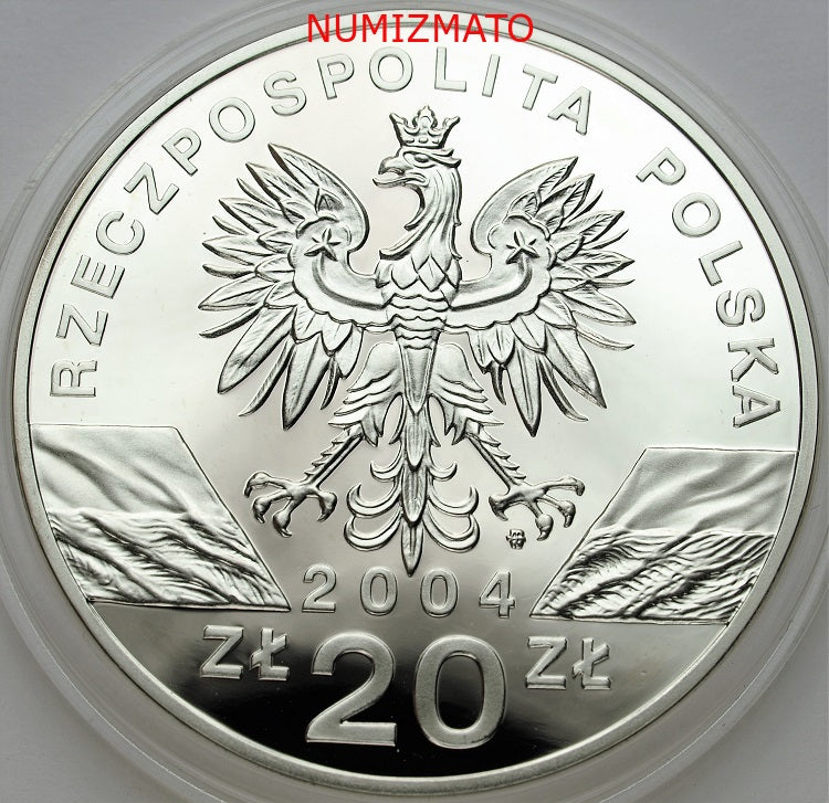 20 zł 2004 r. - Morświn (Phocoena phocoena) - Zwierzęta Świata