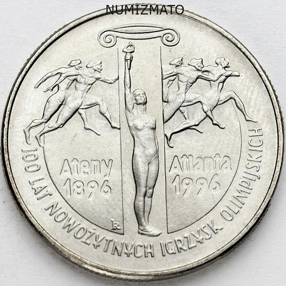 2 zl 1995 r. - 100 lat nowożytnych igrzysk olimpijskich, dwa złote MN