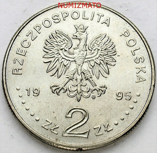 2 zł 1995 r. - Katyń - Miednoje - Charków 1940, dwa złote MN