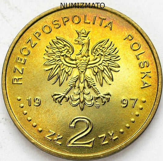 2 zł 1997 r. - Stefan Batory, dwa złote NG