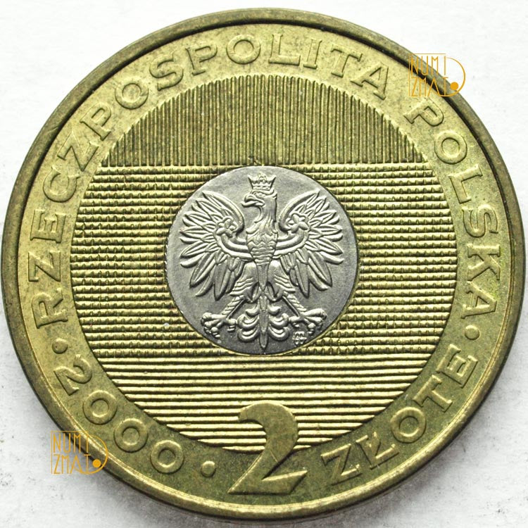 2 zł 2000 r. - Rok 2000, dwa złote NG