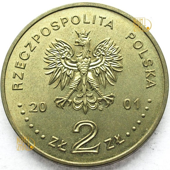 2 zł 2001 r. - Stefan Wyszyński - 100. rocznica urodzin kardynała Stefana Wyszyńskiego, dwa złote NG