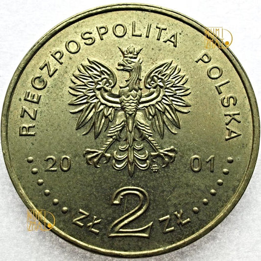 2 zł 2001 r. - Wieliczka - Kopalnia Soli w Wieliczce - Zabytki Kultury Materialnej w Polsce, dwa złote NG
