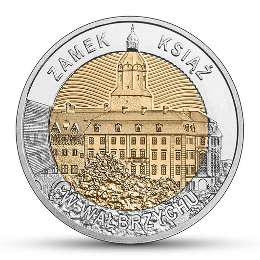 5 zł 2021 r. - Zamek Książ w Wałbrzychu - Odkryj Polskę (13)