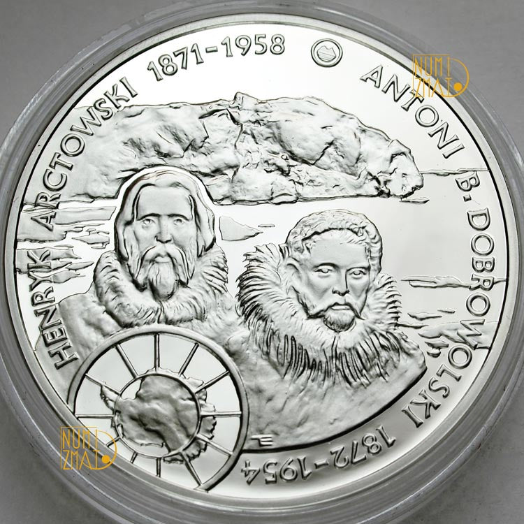 10 zł 2007 r. - Henryk Arctowski i Antoni B. Dobrowolski - Polscy podróżnicy i badacze