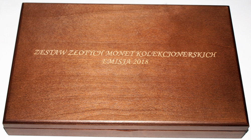Kaseta na monety złote 2018 r. Numizmato De Luxe