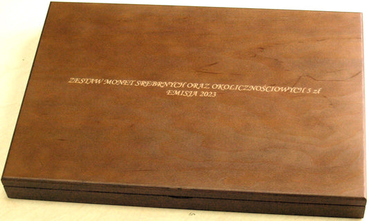 Kaseta DE LUXE AG 2023 + 5 zł 2023 - na monety srebrne i 5 zł 2023 r.