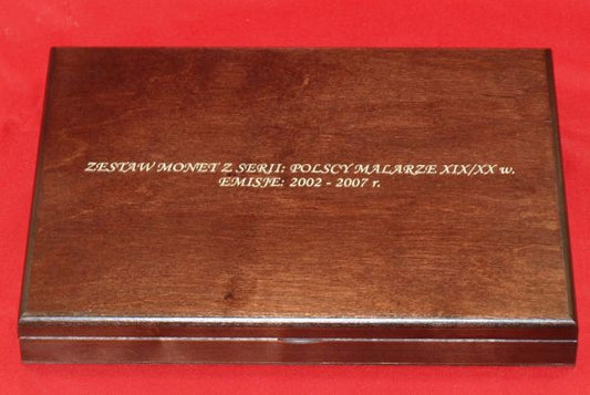 Kaseta Polscy Malarze XIX/XX wieku.  Numizmato DE LUXE