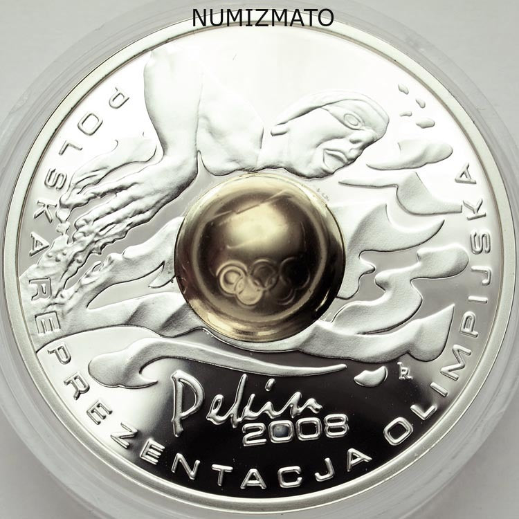 10 zł 2008 r. - Pekin 2008 (kula) - Igrzyska XXIX Olimpiady