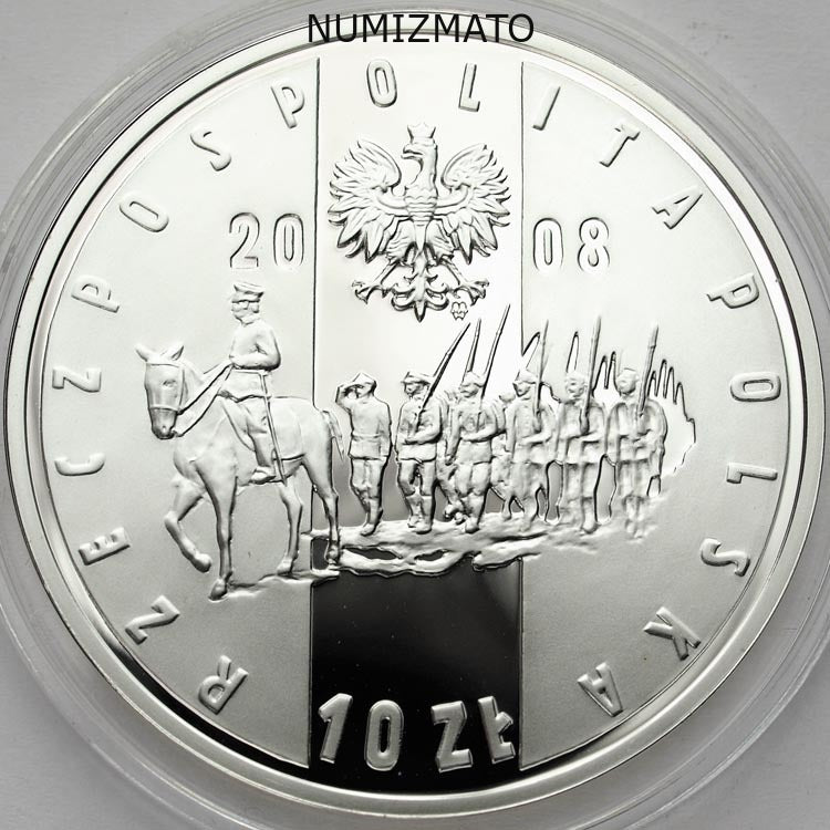 10 zł 2008 r. - 90. rocznica Powstania Wielkopolskiego