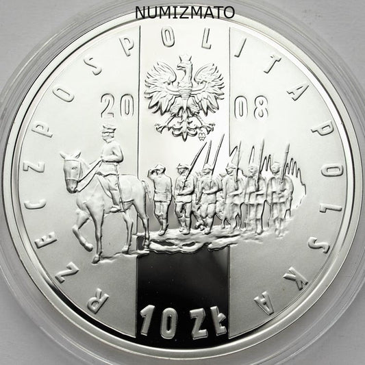 10 zł 2008 r. - 90. rocznica Powstania Wielkopolskiego